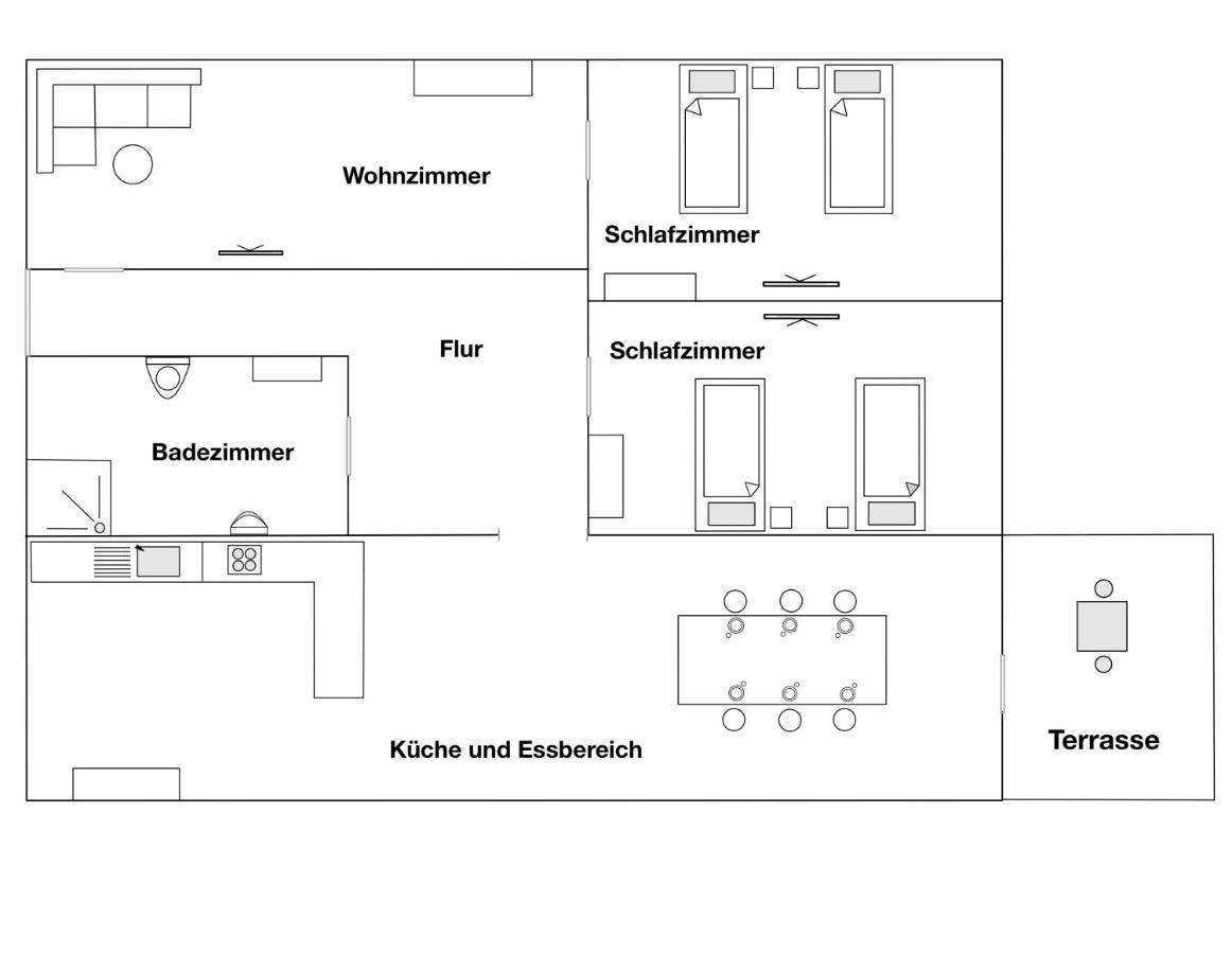 Moderne Ferienwohnung Klosterblick Guxhagen Ngoại thất bức ảnh